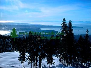 View from top of Grouse Mountain, Vancouver